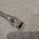 Small silver-plated sugar tongs by Christofle Marly, 11.3 cm