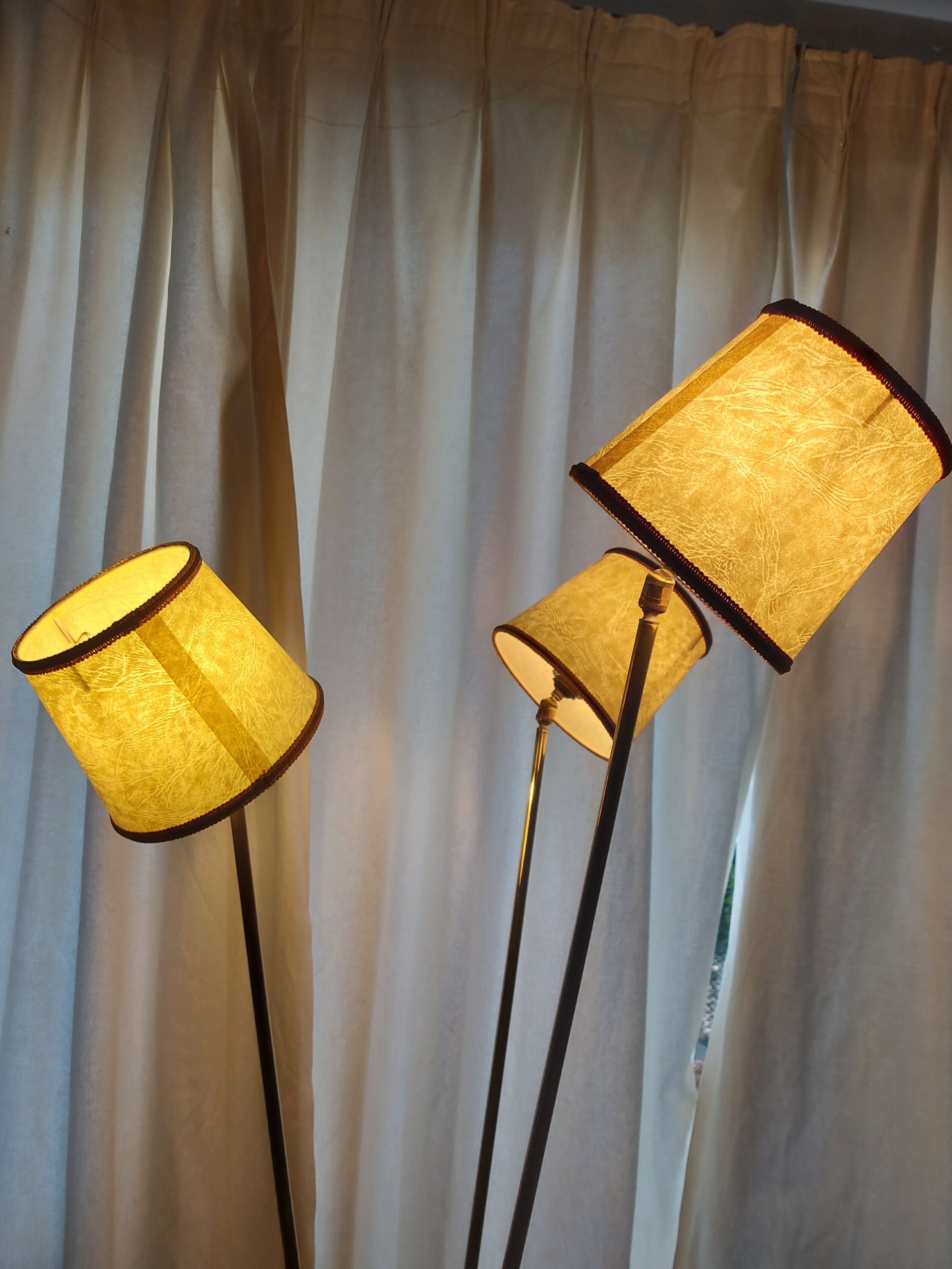 Arlus 3-Light Brass Designer Floor Lamp