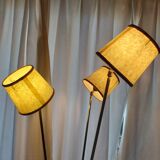 Lampadaire design en laiton 3 feux Arlus