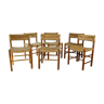 Ensemble de 6 chaises "dordogne" édition Sentou