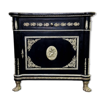 Napoleon III "Boulle" style lacquered wood furniture