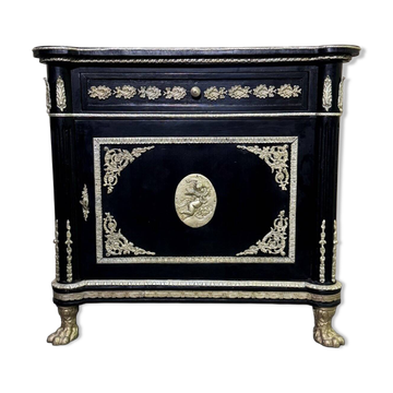 Napoleon III "Boulle" style lacquered wood furniture