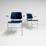 Matrix Krueger chair with armrests by Thomas Tolleson, 1970s