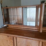 Buffet vaisselier Jindřich Halabala bois massif  noyer années  30-40