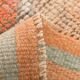 Tapis de couloir turc vintage rose et orange 3x10, 88x323 cm