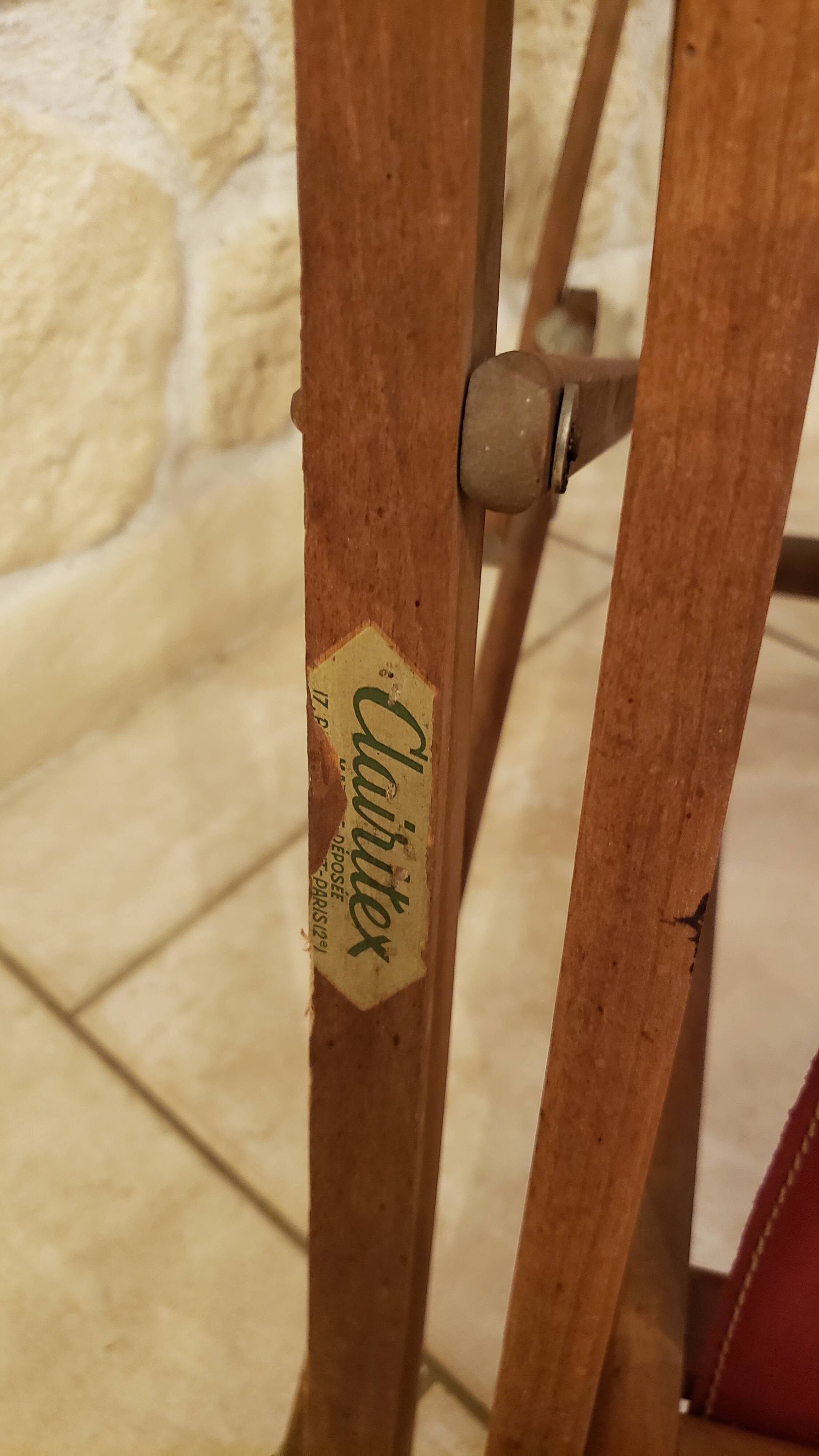 CLAIRITEX folding liner deck chair