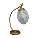 Vintage Art Nouveau French 1930s brass table lamp