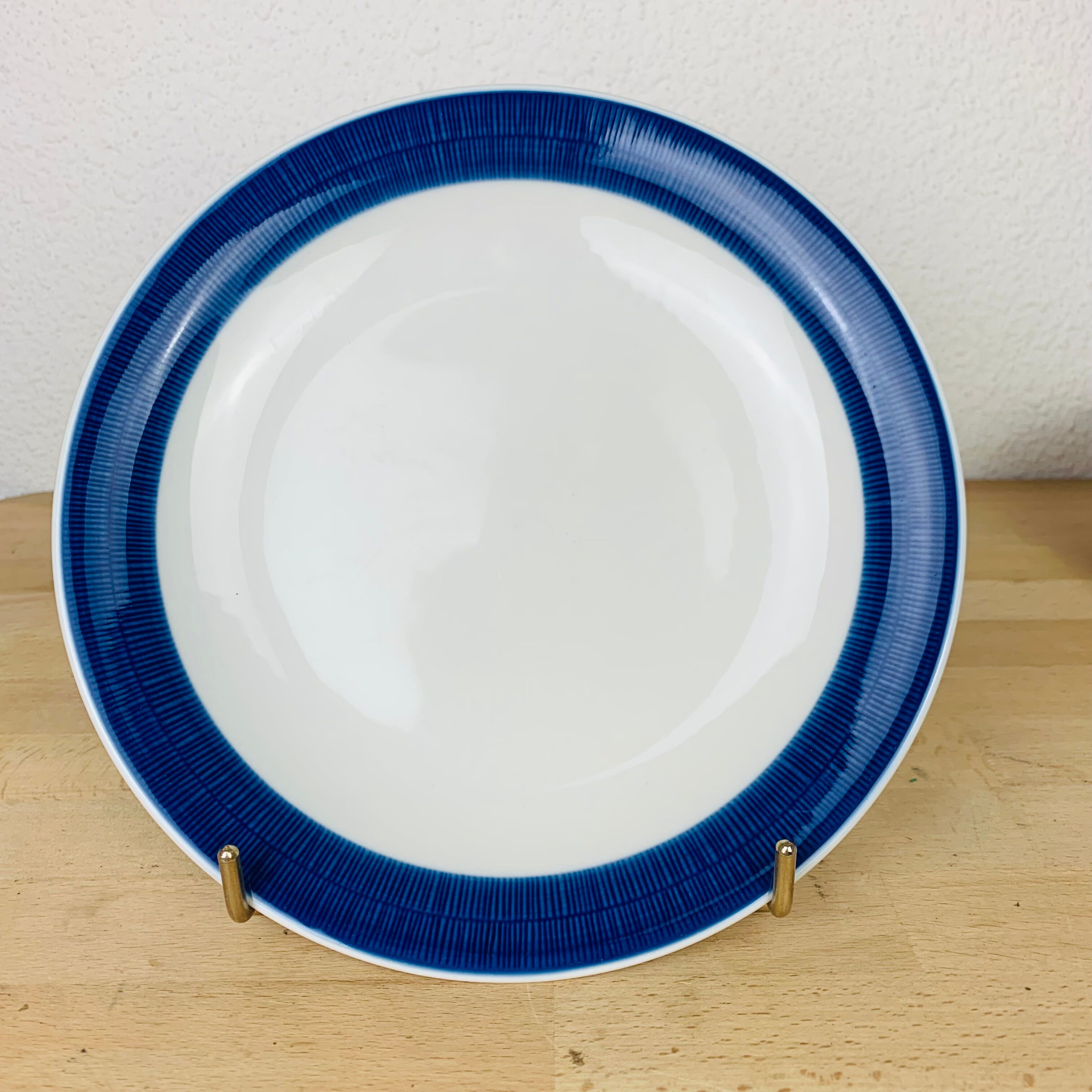 6 Koka ceramic dinner plates by Rörstrand Sweden, Scandinavian