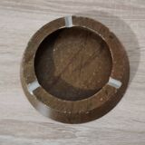 Cendrier marron en marbre