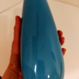 Turquoise blue vase brand YR
