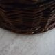 Panier forme casserole en osier vintage