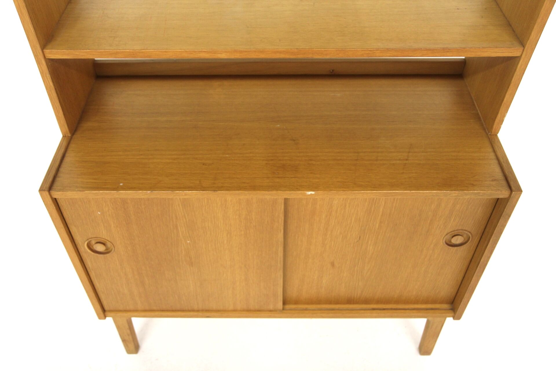 Commode-bibliothèque scandinave en chêne, Suède, 1960