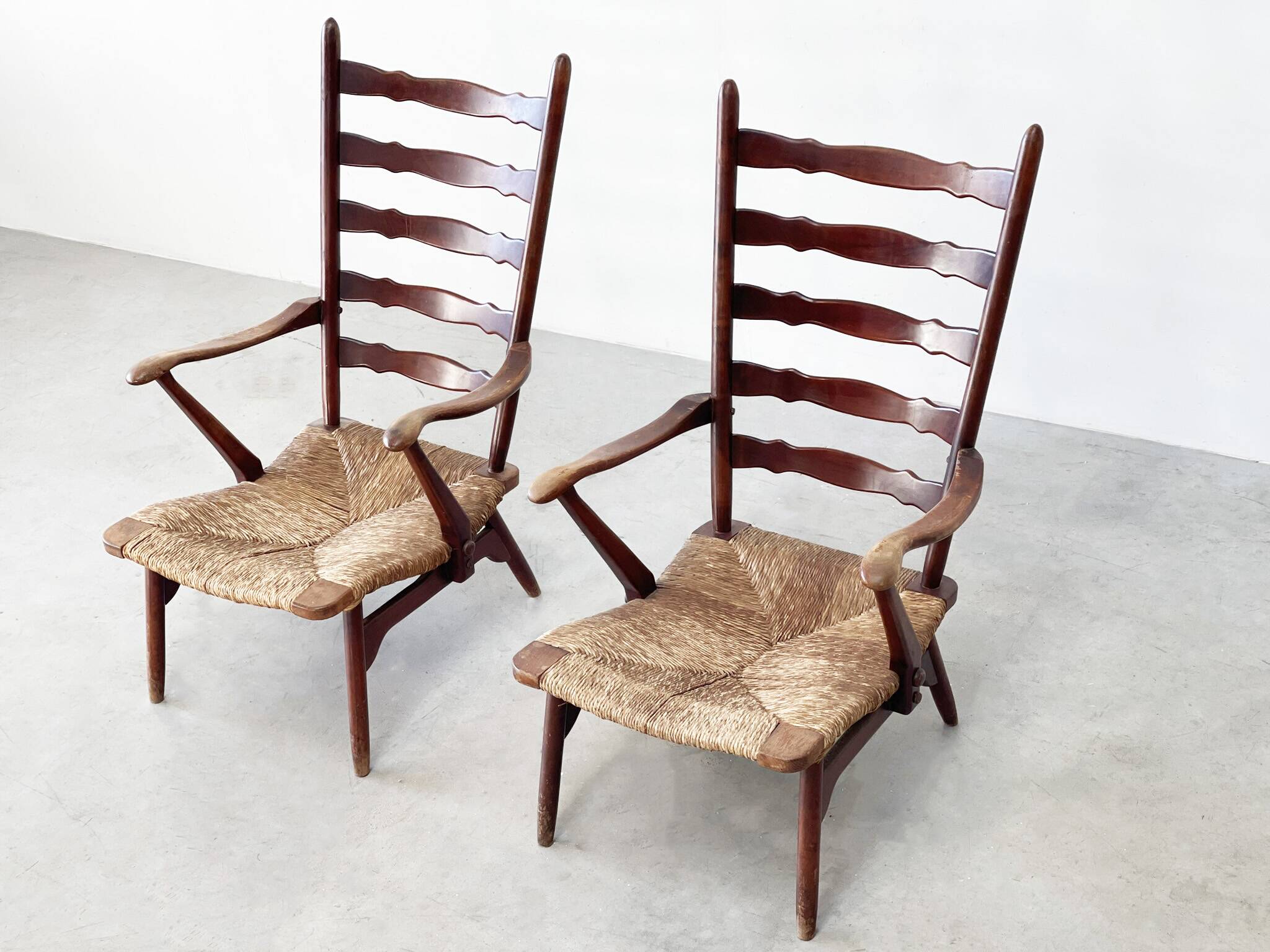 Rare set of Dester gelderland lounge chairs