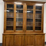 Large walnut bookcase from the end of the 19th century