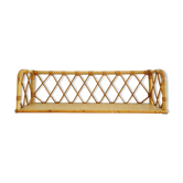 Antique rattan shelf