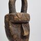Toma passport mask, antique patinated wood, 16 cm, with stand