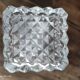 Vintage glass faceted glass whisky decanter diamond airtight cap