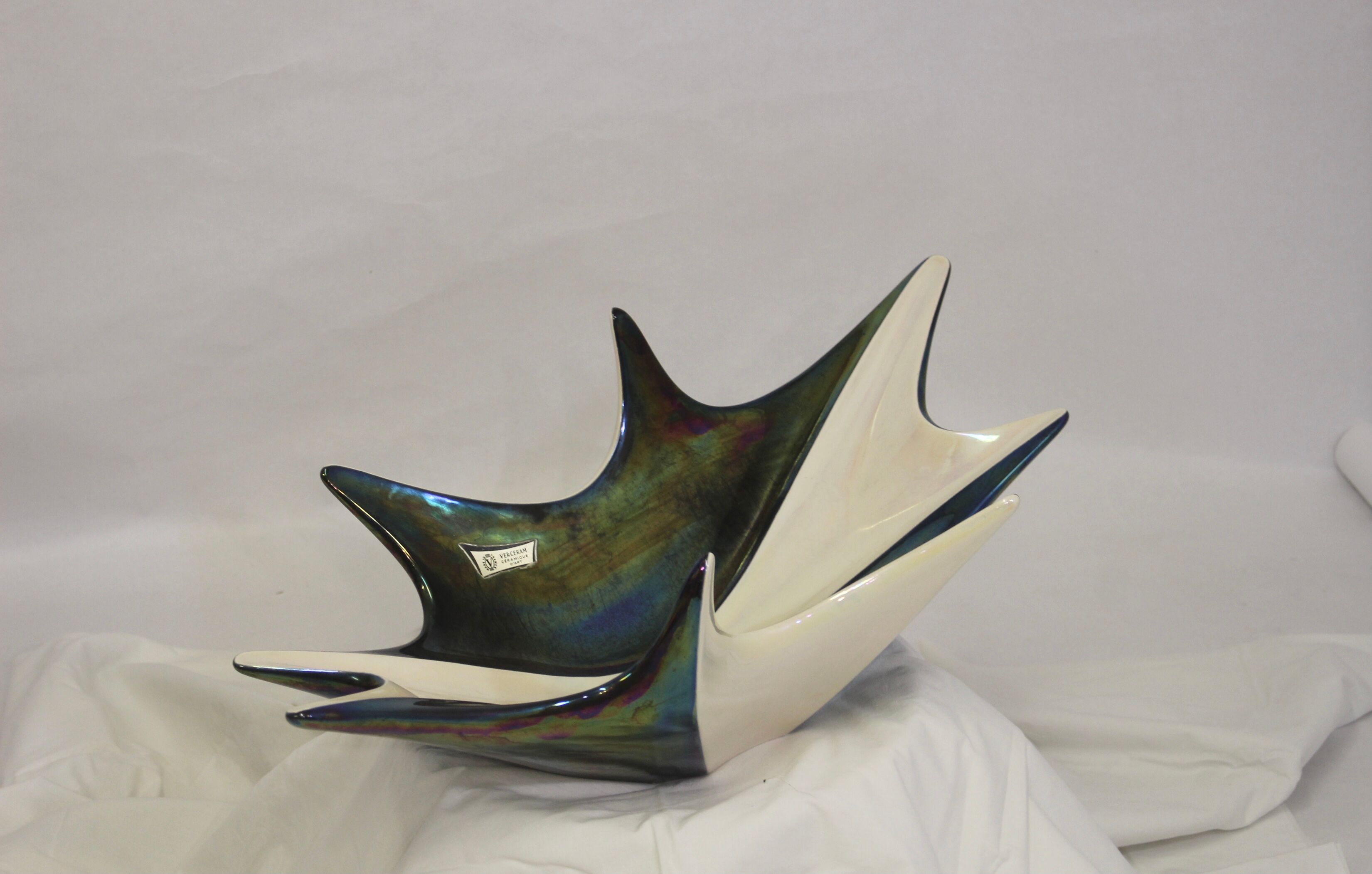 coupe à fruits vintage verceram - année 50 fabrication française