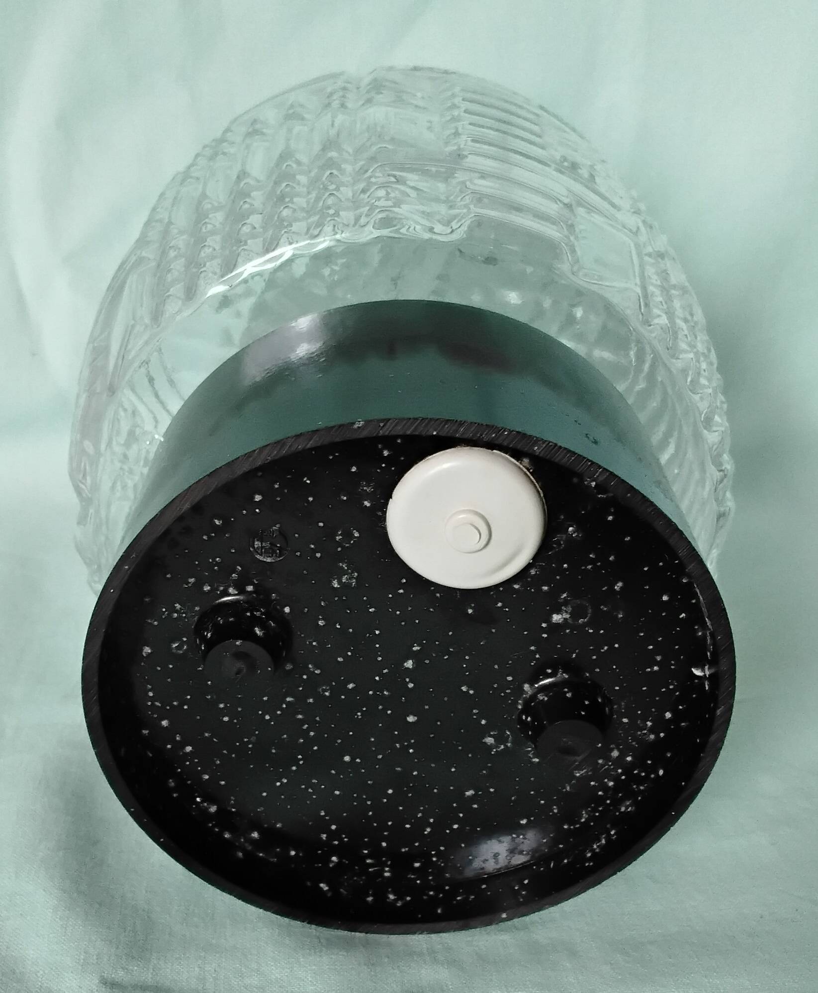 Round glass ceiling light