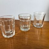 3 blown glass cups