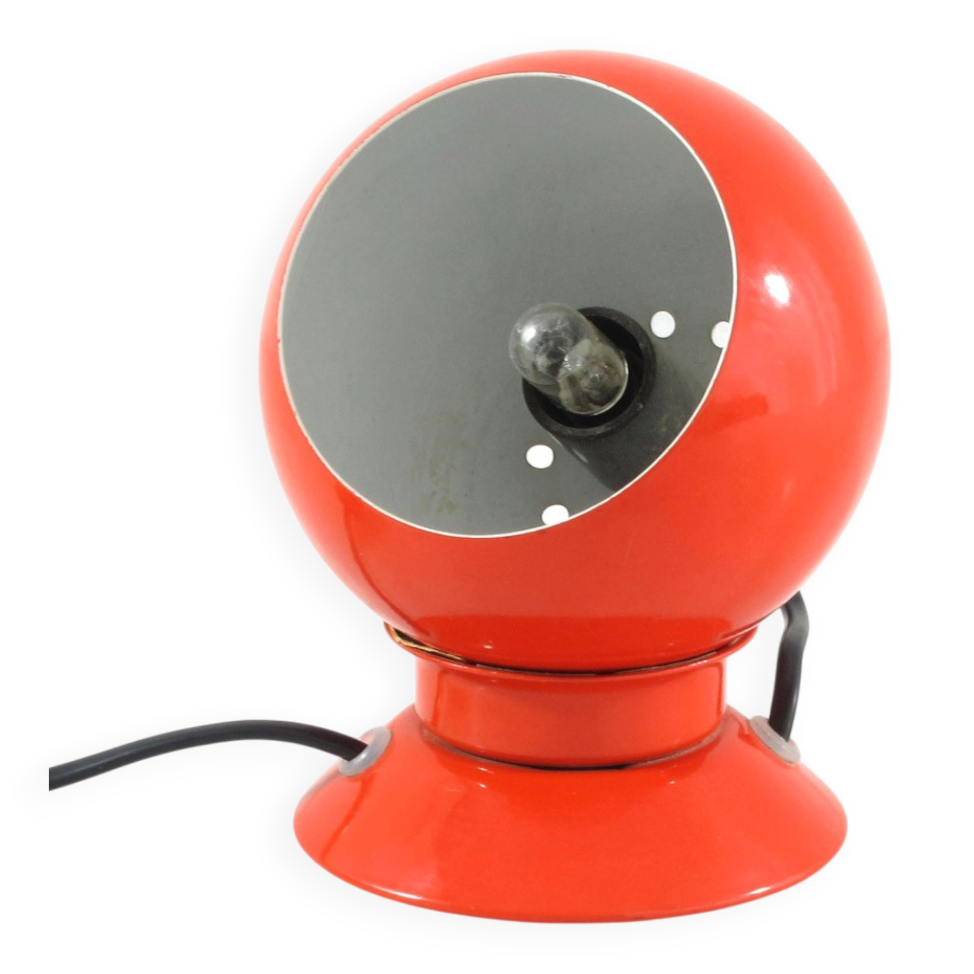 Abo Randers original scandinavian vintage red magnet bedside Ball Lamp