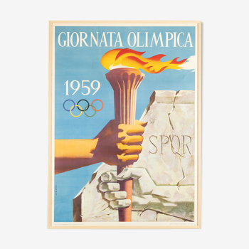 Affiche « gironata olimpica » 100 cm x 140 cm