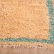 Peach Vintage Moroccan Rug 144 x 270 cm, Berber Wool Rug, Handmade Boho Rug
