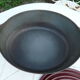 Casserole in burgundy cast iron Le Creuset