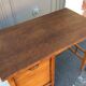 Oak curtain desk from the 1950s