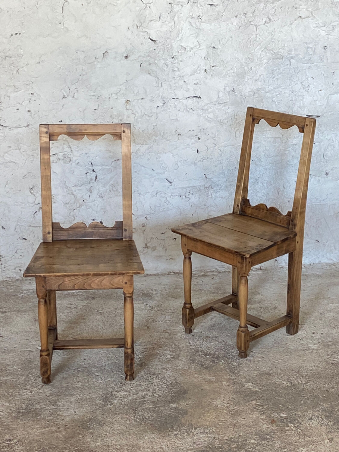 Pair of Lorraine chairs from the end of the 19th century