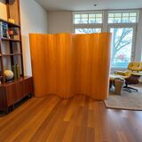 Baumann Sons & Company, large screen made of beech slats circa 1930-1940