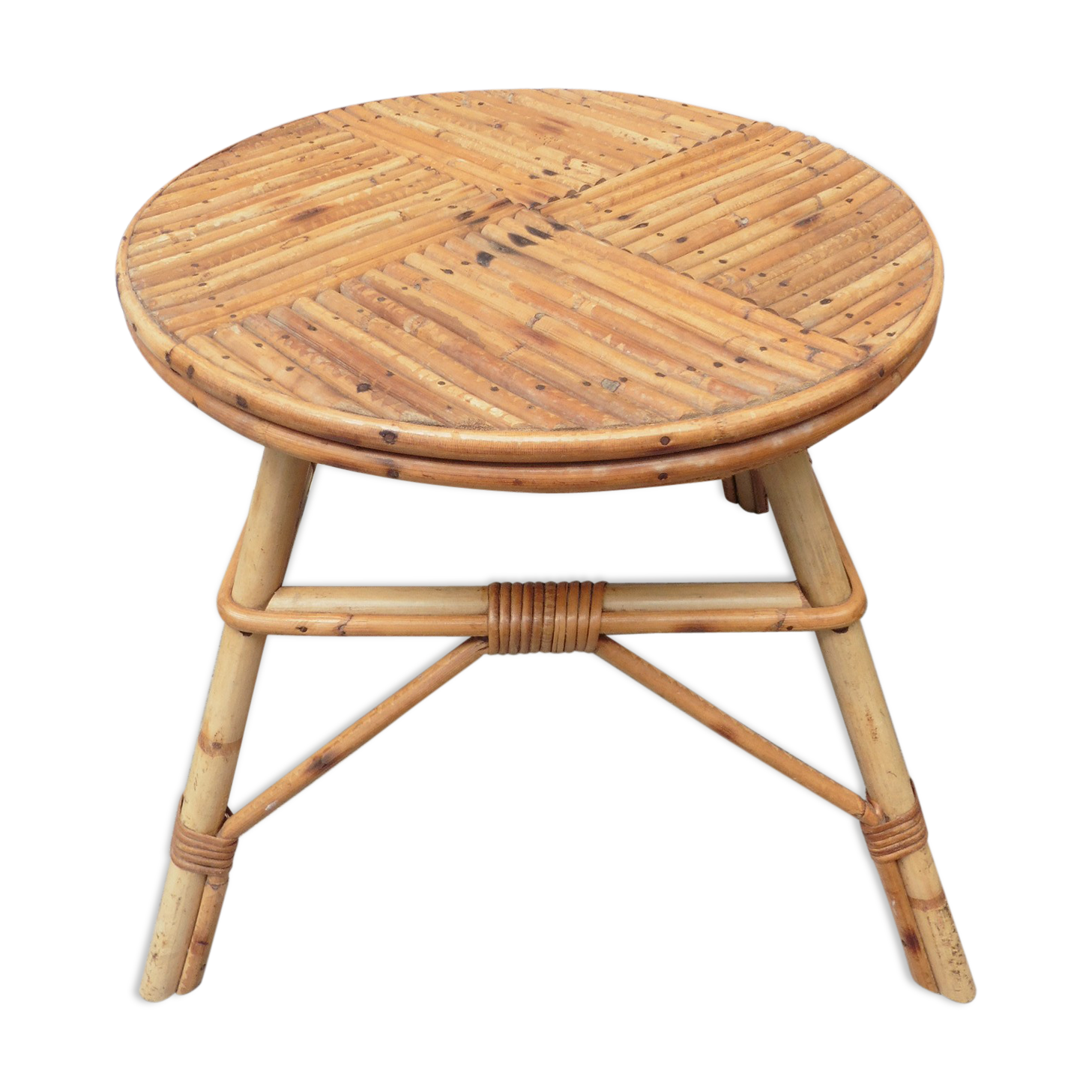 Table round rattan