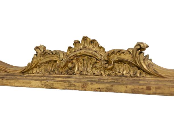 Large trumeau, or glazing bead mirror, Louis XV style. 1950s.