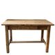 Solid raw pine dining table — 120 cm