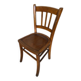 Chair bistrot luterma wood drawing sitting 70s vintage #a198