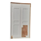 Pair of 19th-century cupboard doors and frame, woodwork
