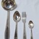 37-piece cutlery set in silver metal with Art Deco decor in box