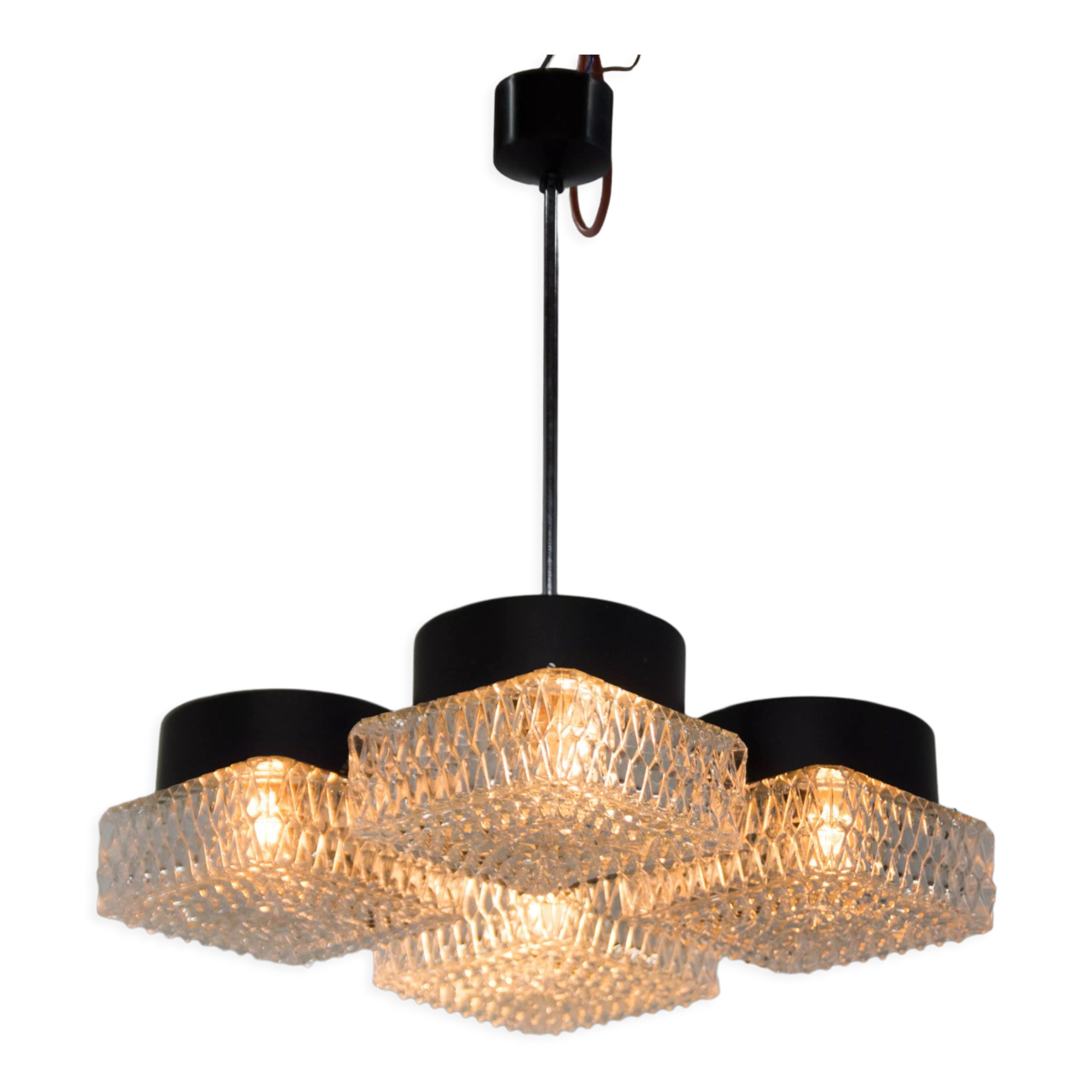 Chandelier by Napako, Czechoslovakia, 1960s