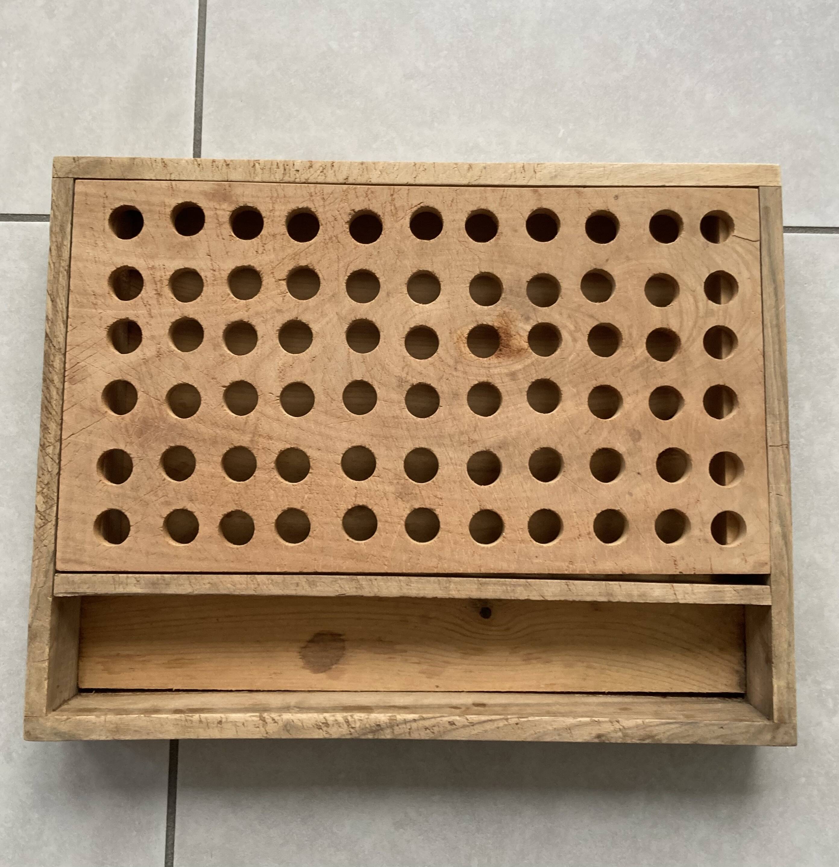wooden storage box for tools