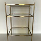 Table d’appoint laiton et verre
