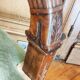 Pair of mahogany armchairs/palm décor/Restoration period