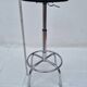Vintage adjustable chrome stool 56 cm
