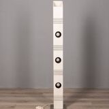 Vintage ground lamp in white iron and metal, Italy, 70s