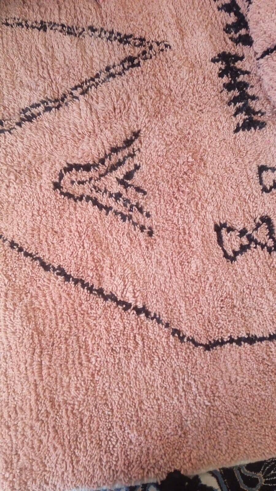 Berber rug in almond colour, 3/2m.