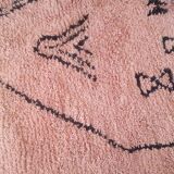 Berber rug in almond colour, 3/2m.