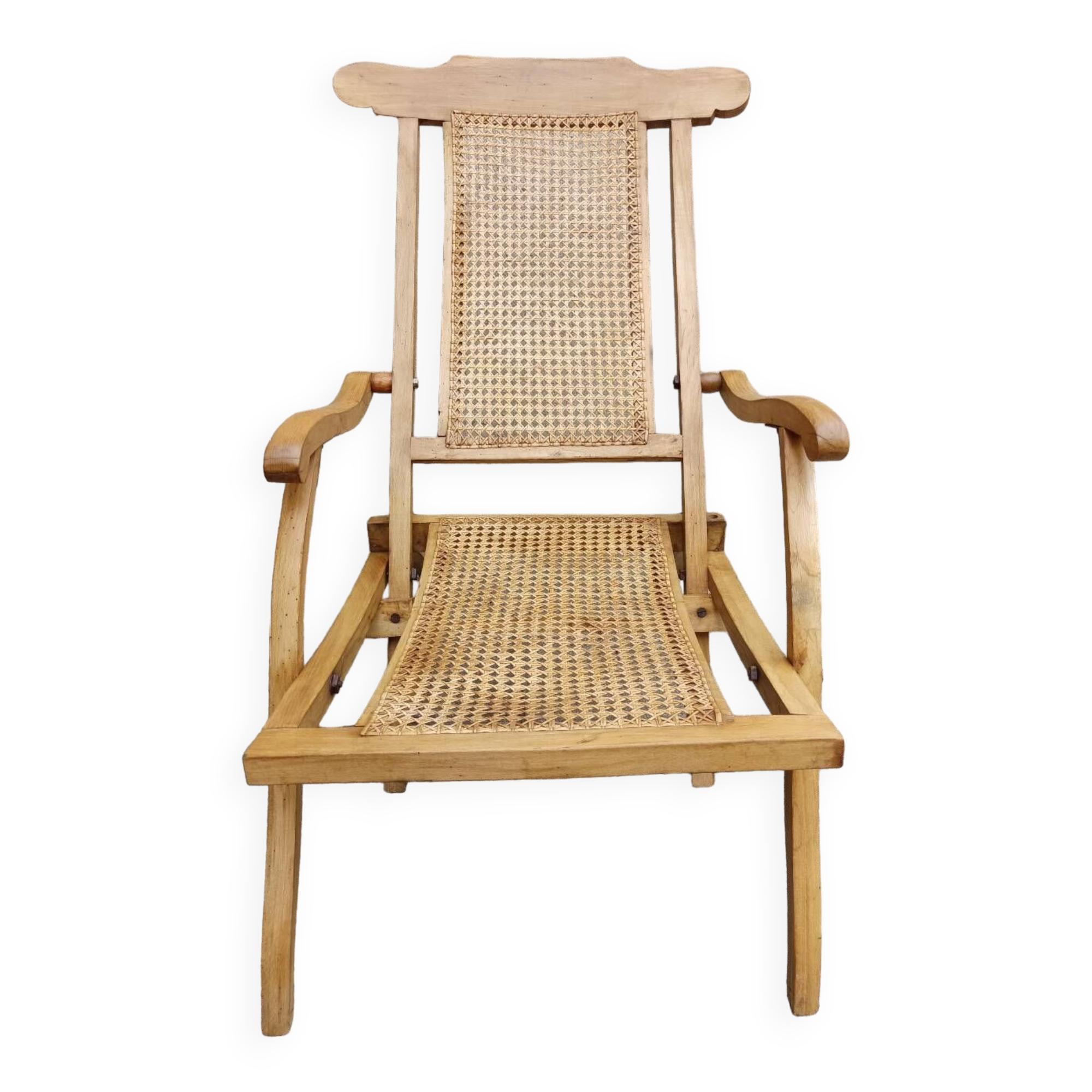 Cane deckchair year 1930