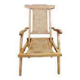 Cane deckchair year 1930