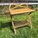 Bamboo and rattan bedside table