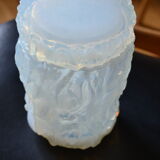 3 opalescent glass jars 60's geoffrey baxter