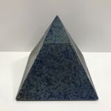 Pyramid-shaped ceramic covered box